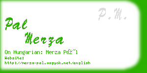 pal merza business card